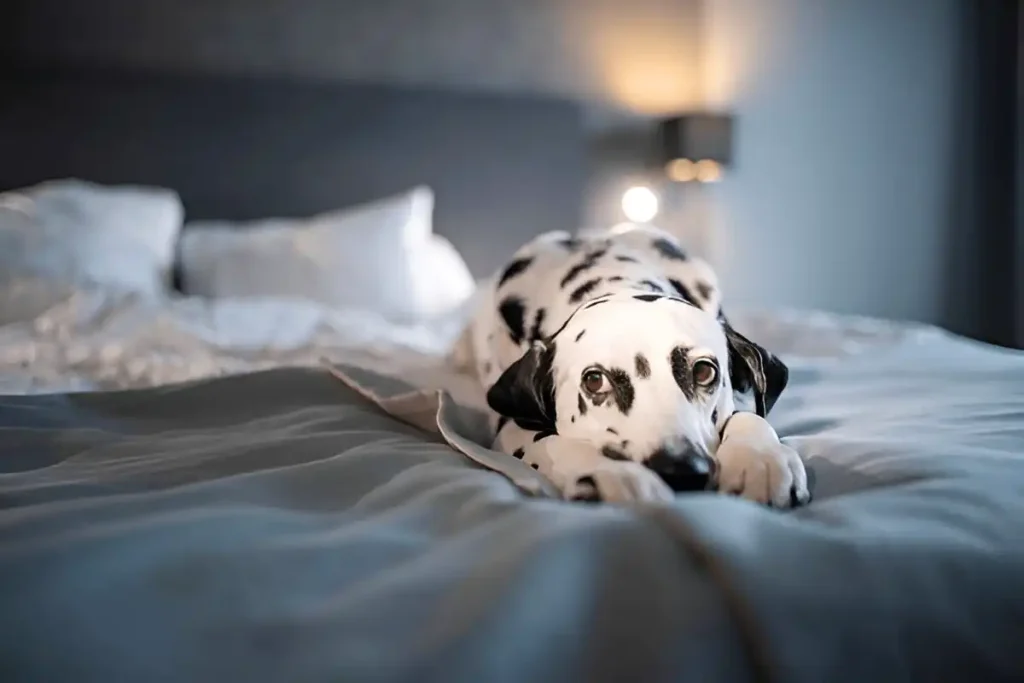 why do dogs scratch beds